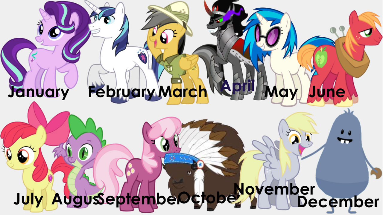 Mlp Birth Rarity MLP Character Birth Month (Part 2) by SeraphCutie on DeviantArt