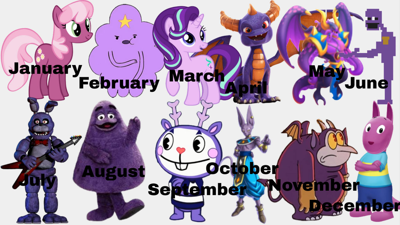 Purple Characters Rivals Which Purple Character Are You? (Part 2) by SeraphCutie on DeviantArt