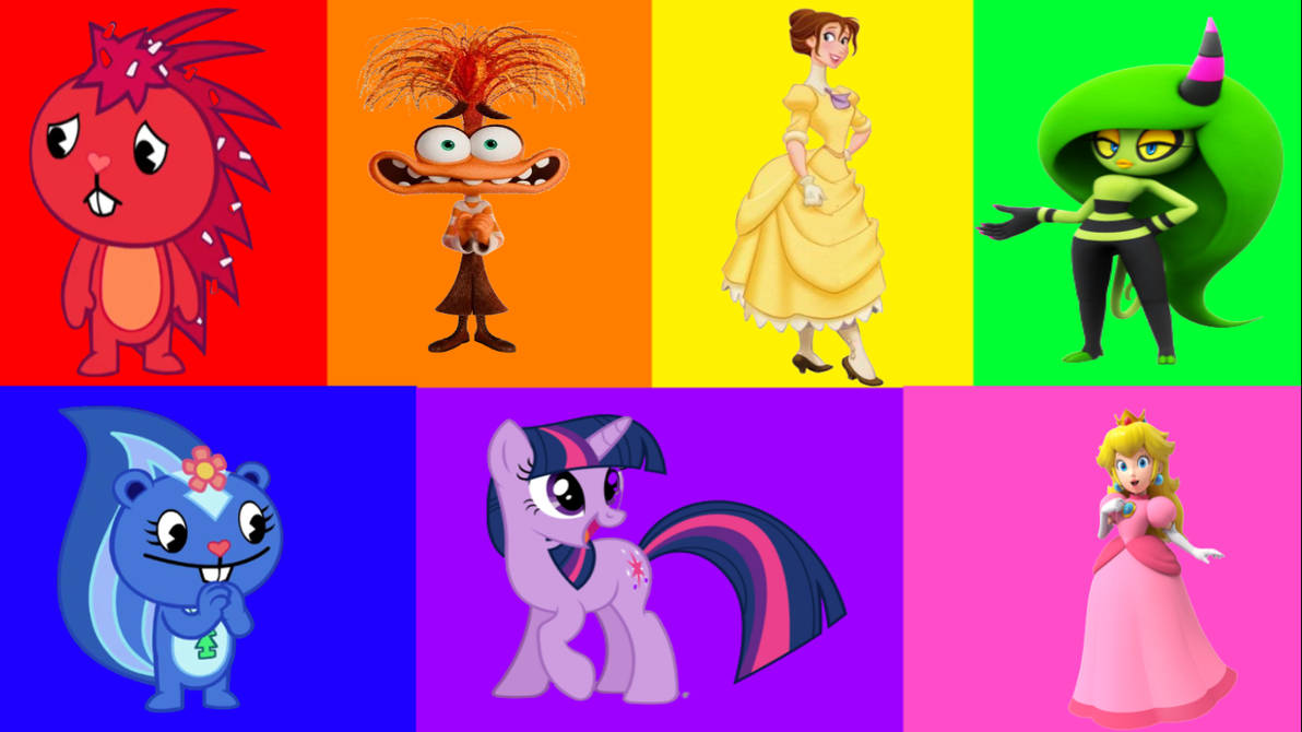 Color Charchaters 7 Colors Characters (Females) by SeraphCutie on DeviantArt