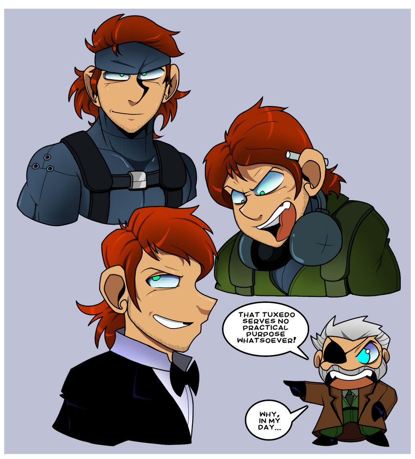 Several Suave Solid Snake Sketches! by TheAquabot on DeviantArt