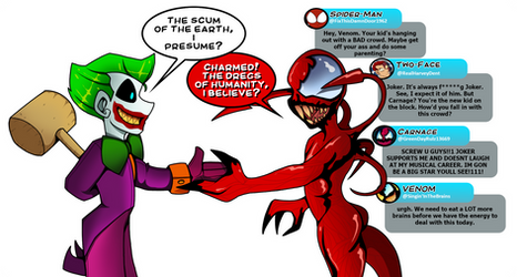 Superhero Social Media - The Joker! by TheAquabot