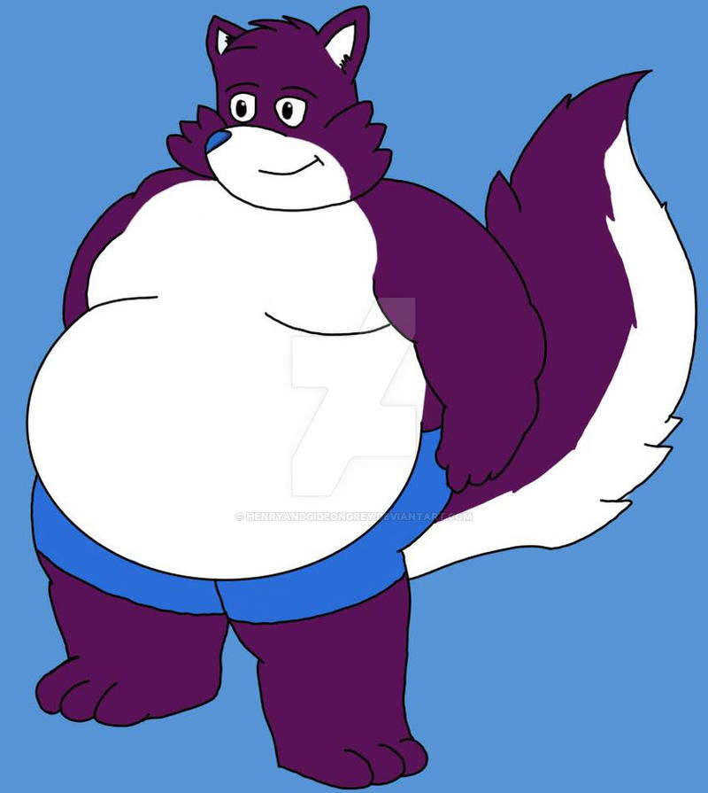 Henry the fat purple fox (Draw by McNick) by HenryandGideonGrey on ...