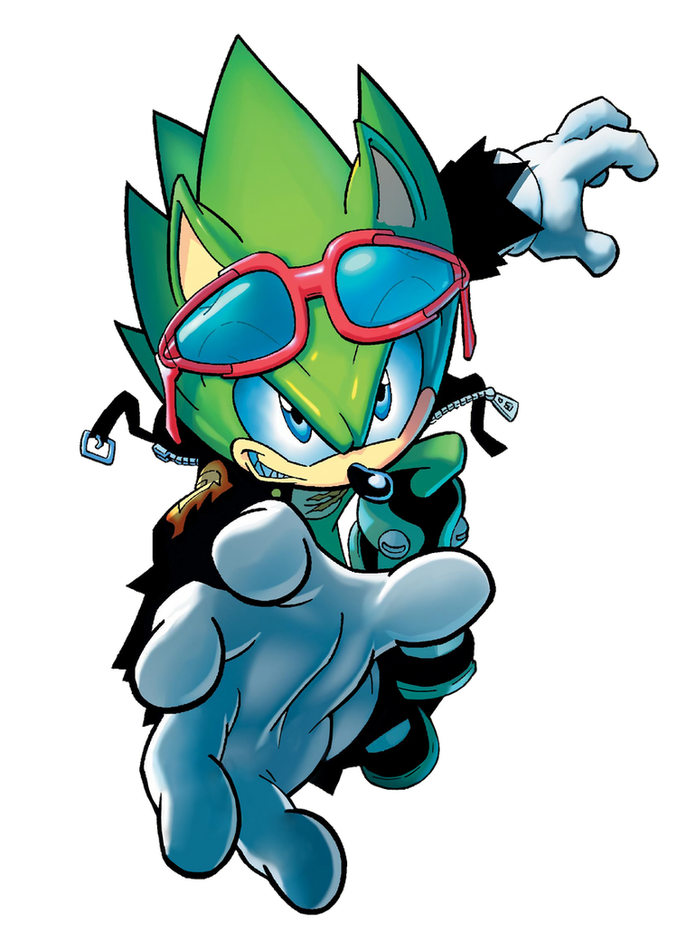 Scourge The Hedgehog( Archie Comics) Render by RayLuisHDX2 on DeviantArt