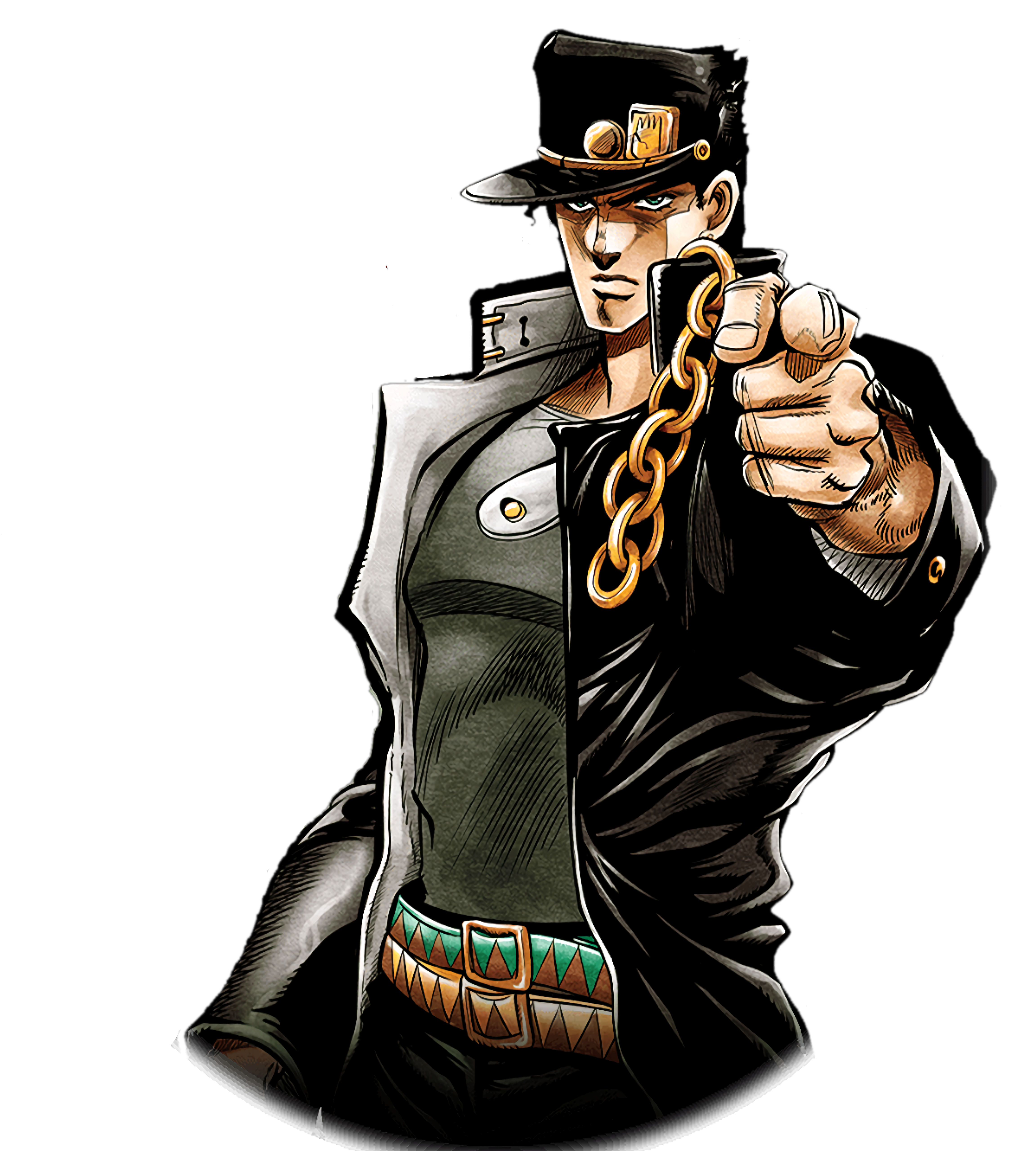 Jotaro Kujo - Jojos Bizarre Adventure Jotaro Pose PNG Transparent