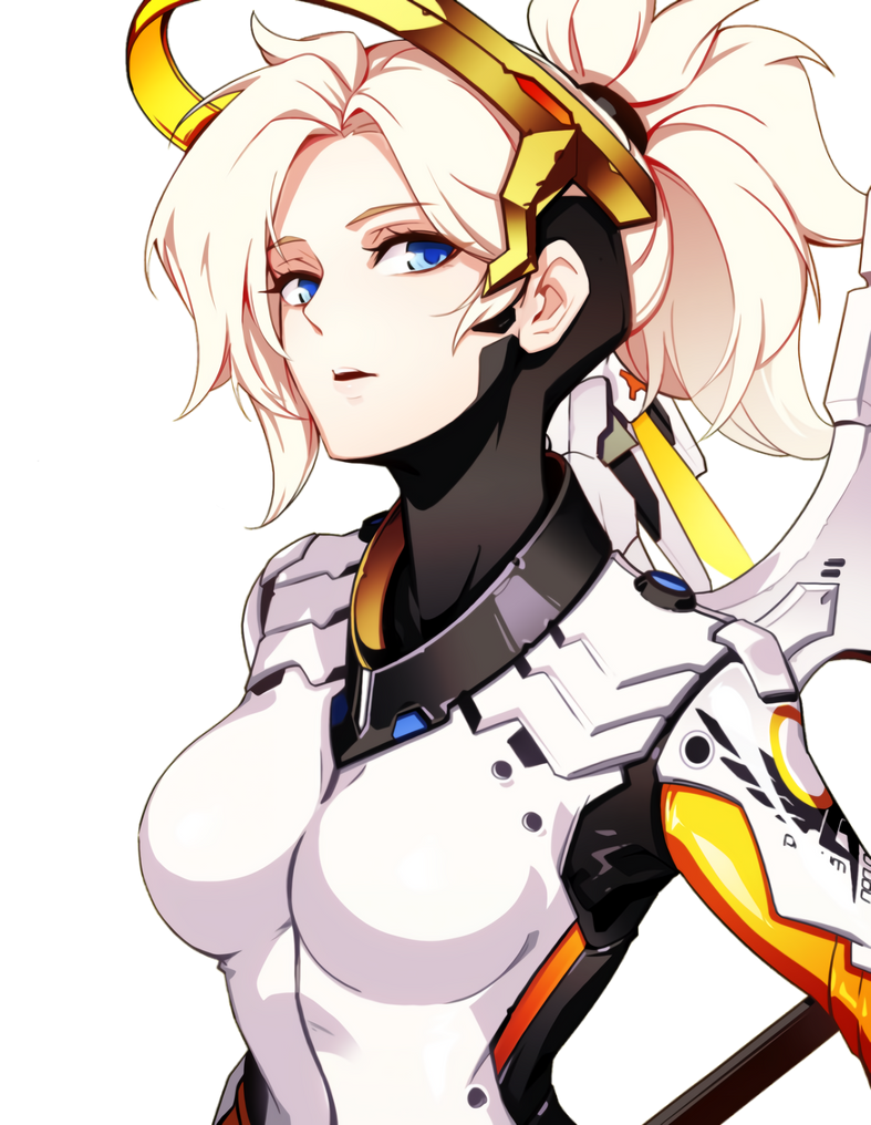 Animetic Mercy ( Overwatch ) Render V2 by RayLuisHDX2 on DeviantArt