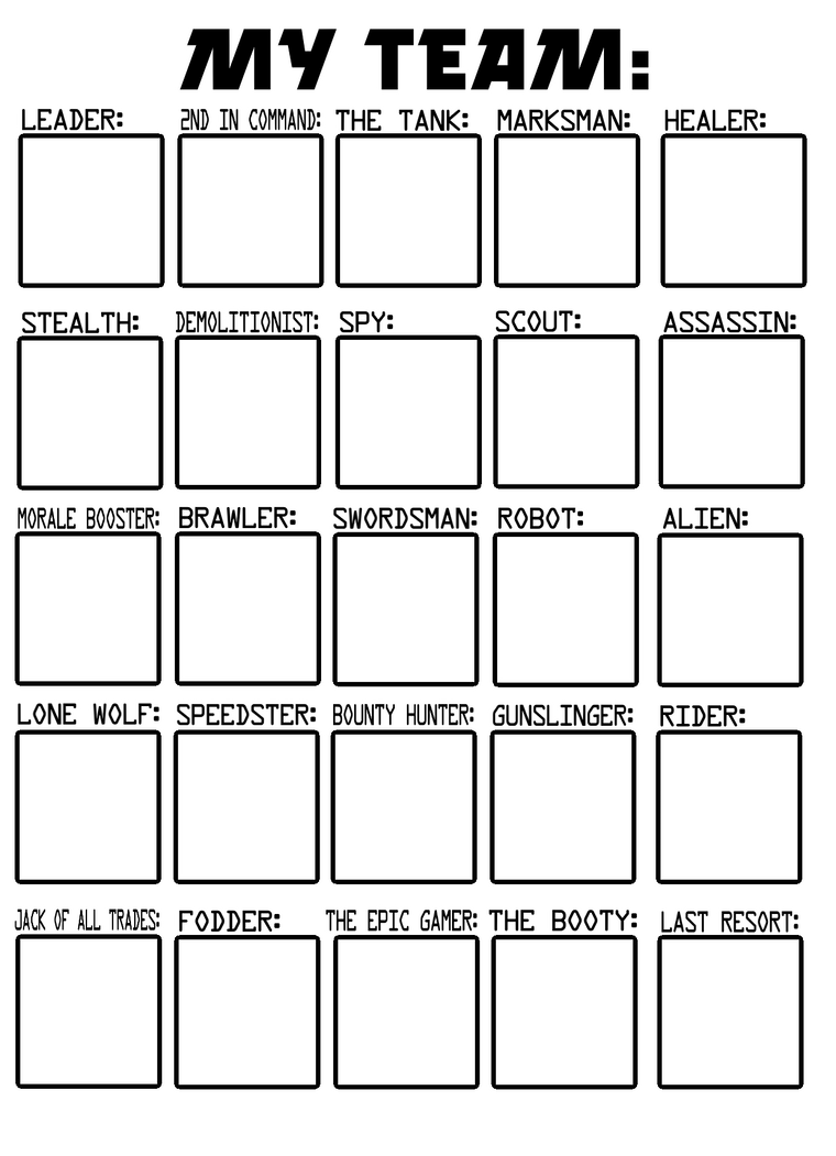 My Team Template by RayLuisHDX2 on DeviantArt