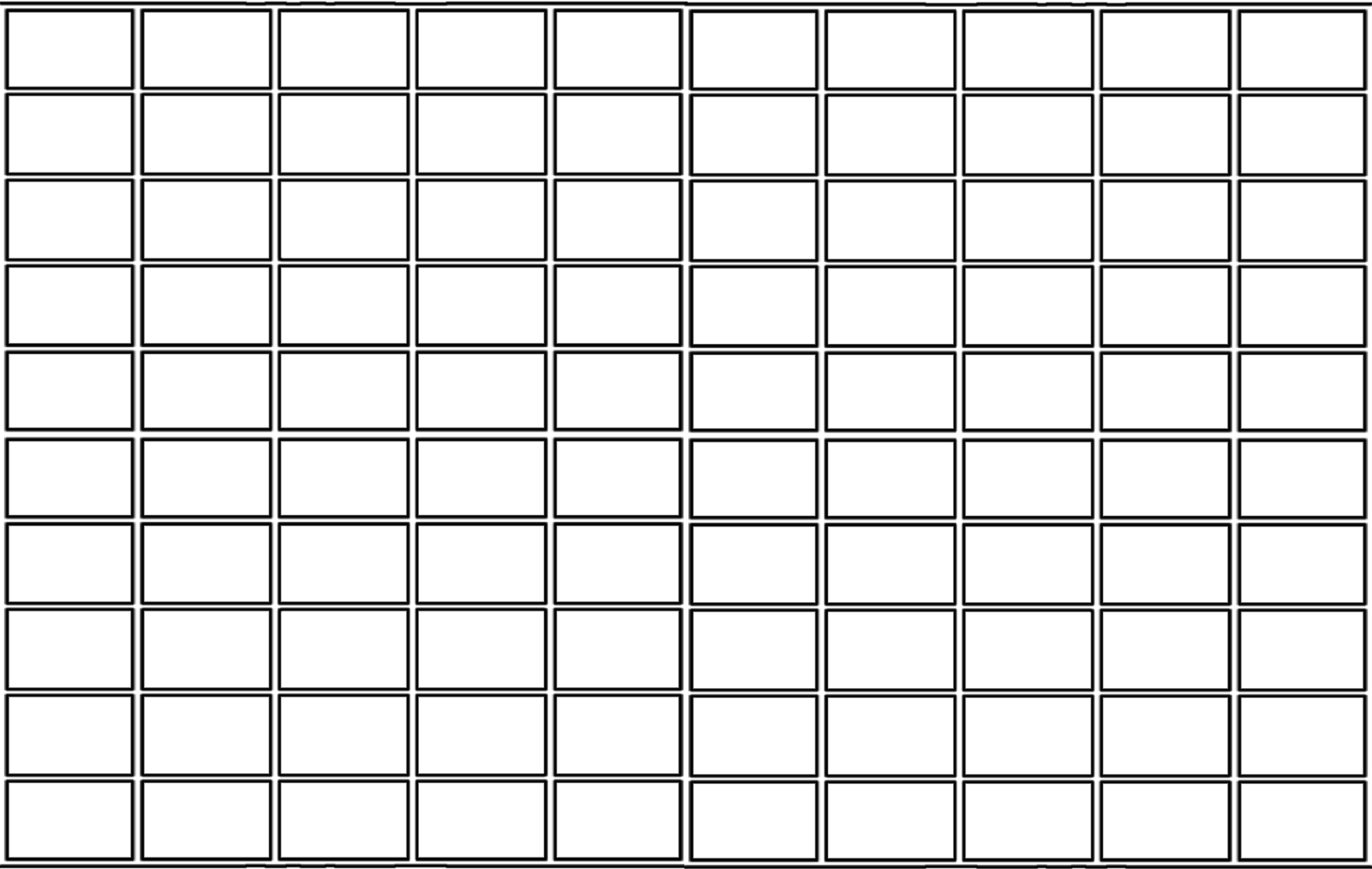 100 Rows And Box 100 Boxes Template by RayLuisHDX2 on DeviantArt