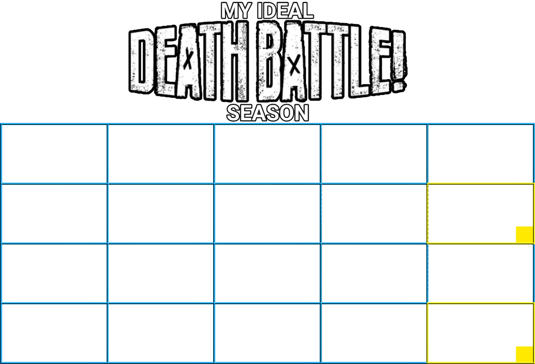 My Ideal DEATH BATTLE! Season Template by RayLuisHDX2 on DeviantArt My Ideal DEATH BATTLE! Season Template by RayLuisHDX2 on DeviantArt