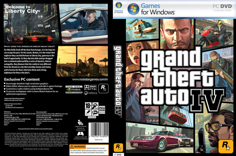 Grand Theft Auto IV - PS4 Custom Cover by shonasof on DeviantArt