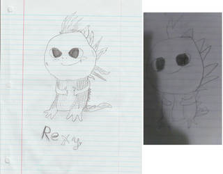 Rexy: a Fakemon my 10-year-old nephew created