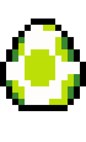 Pixilart - 8 bit yoshi egg by Artatfun