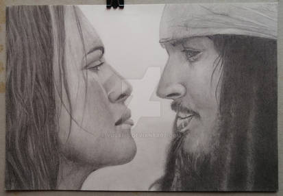 miss swan and the capt. Jack Sparrow