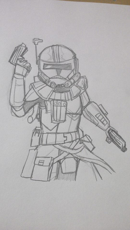 Cap Rex Scetch -Star Wars- Captain Rex by CrazyPuff on DeviantArt