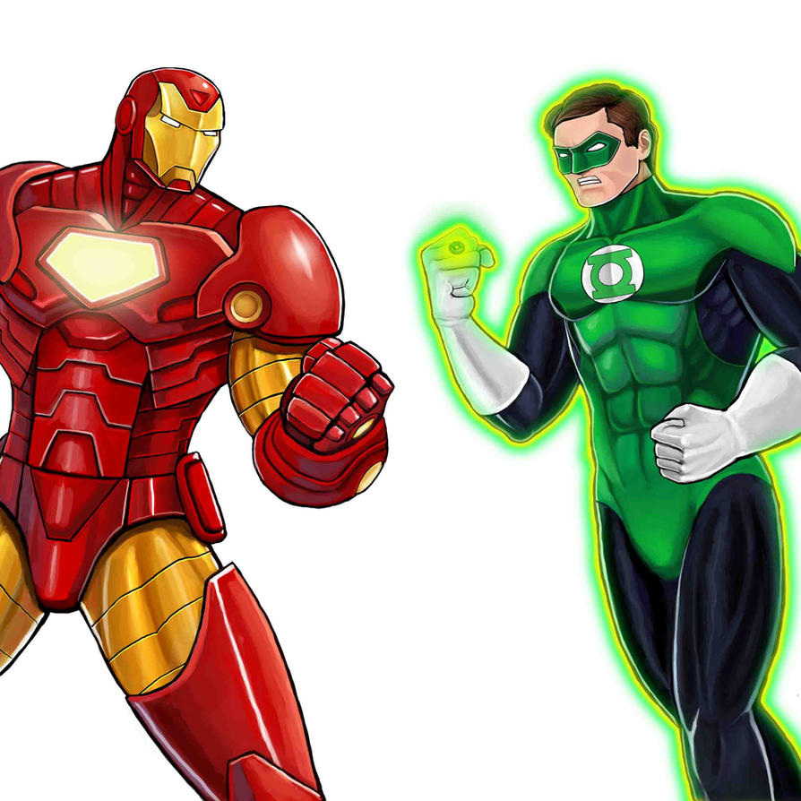 Green Iron Player Select Iron Vs Green Lantern By Garoooooh On.