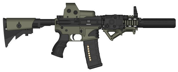 M4 Setup (002) (CQB) by Brandon-Wright on DeviantArt