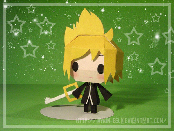 Chibi Roxas papercraft by Lyrin-83 on DeviantArt