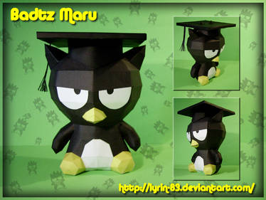 Grad Badtz Maru Papercraft