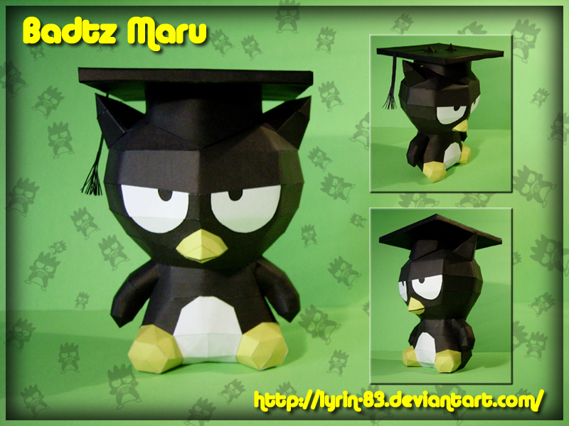 Grad Badtz Maru Papercraft