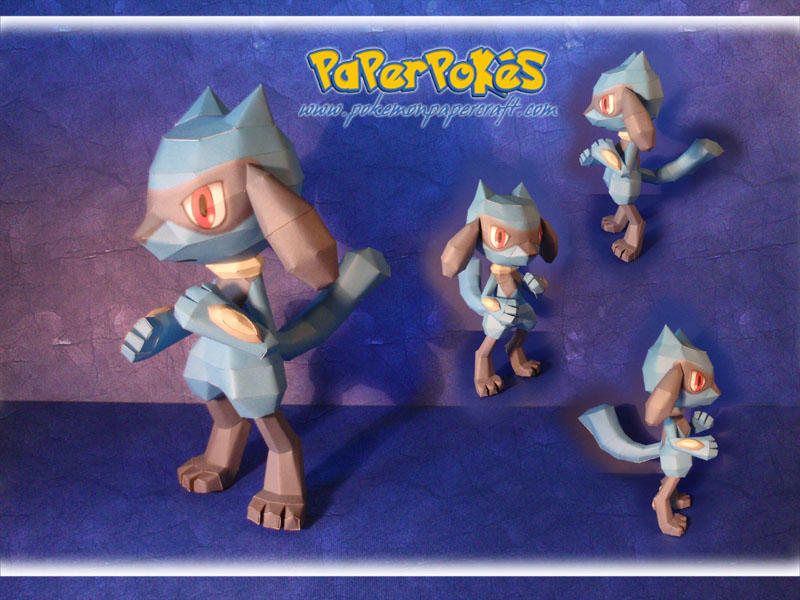 Riolu Papercraft by Lyrin-83 on DeviantArt