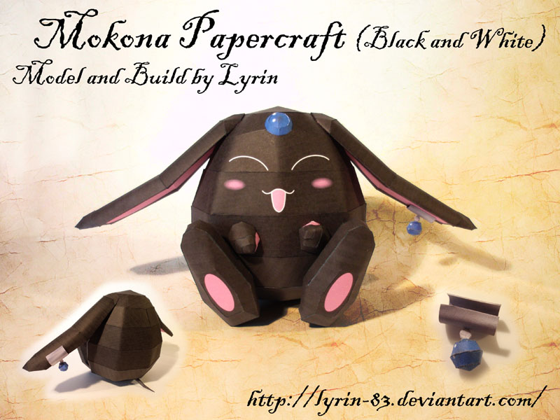 Mokona Papercraft by Lyrin-83