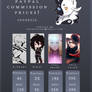 New commission prices list