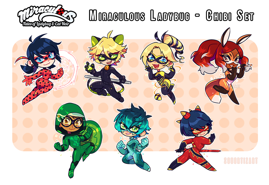 Miraculous Ladybug Chibi Set By SouOrtiz On DeviantArt miraculous-ladybug-chibi-set-by-souortiz-on-deviantart