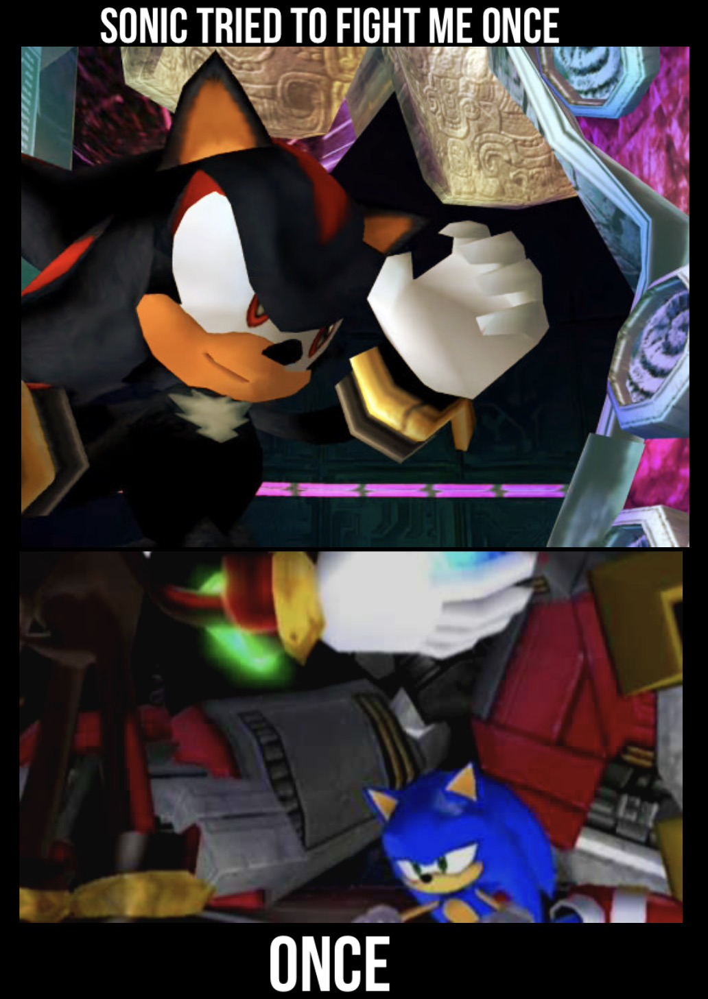 Shadow Vs Sonic Meme by 13ComicFan on DeviantArt