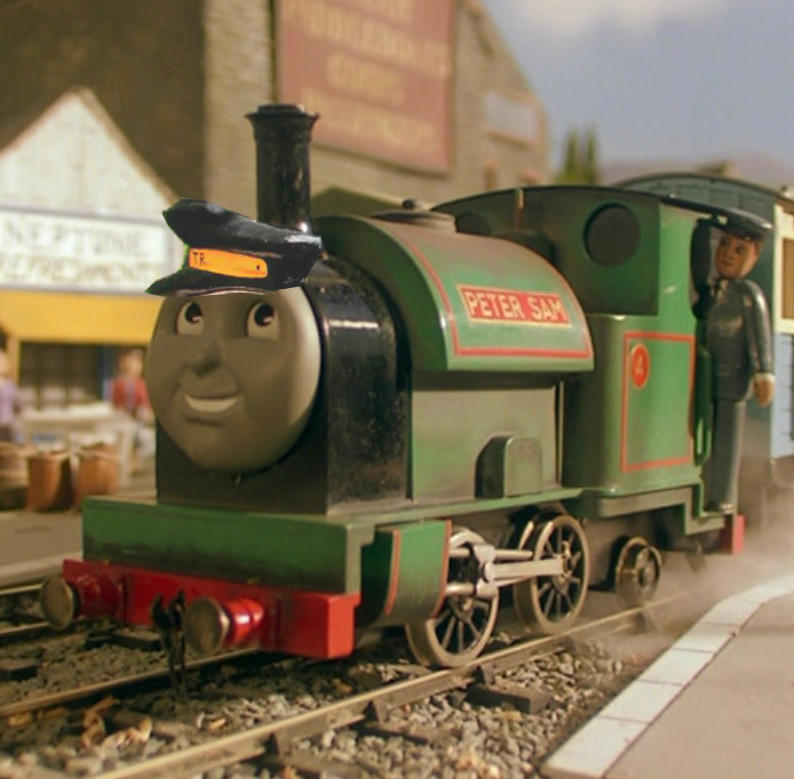 Peter Sam model with his Talyllyn Railway hat. by 13ComicFan on DeviantArt