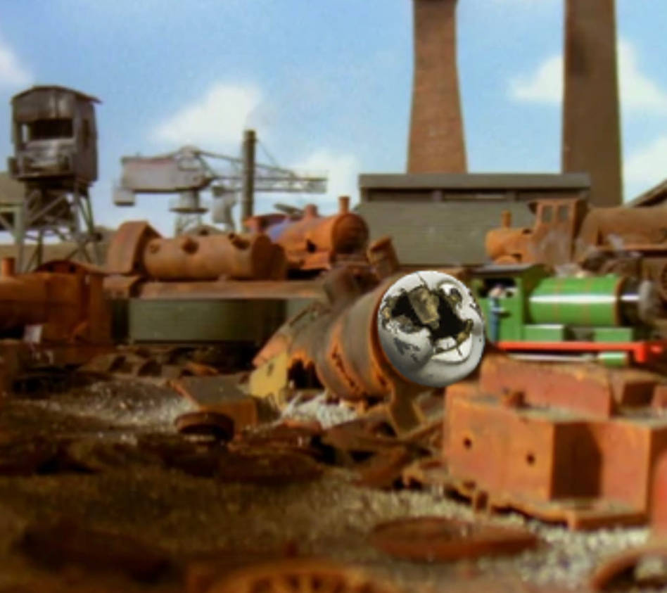 What happens to the face of a scrap engine? by 13ComicFan on DeviantArt