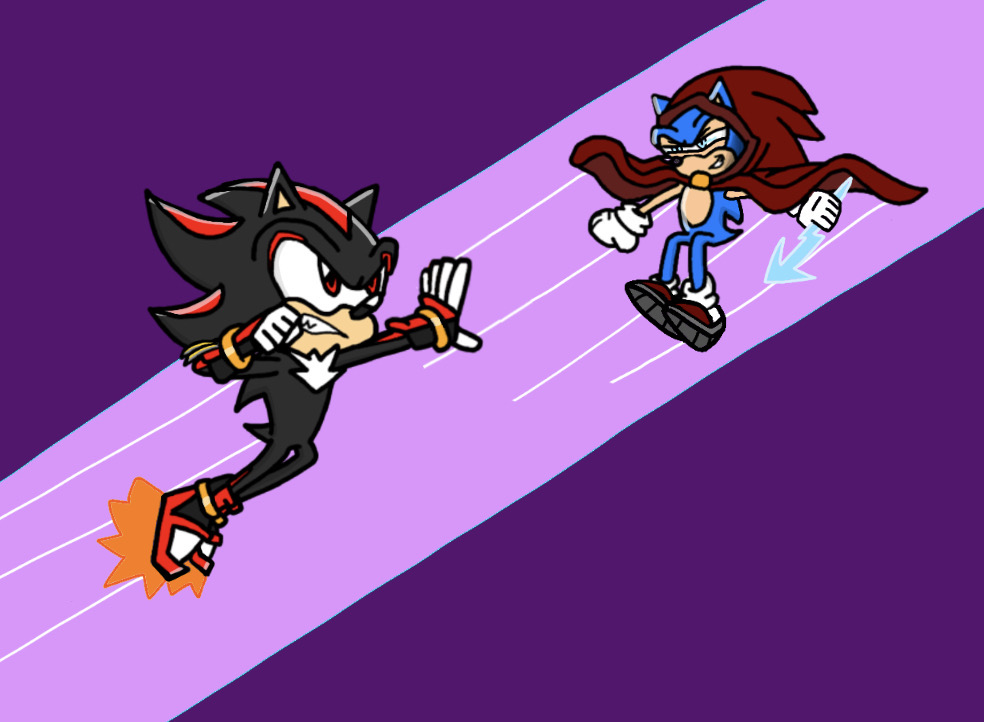 Earth Protector Shadow vs Prince Sonic Hedgehog by 13ComicFan on DeviantArt