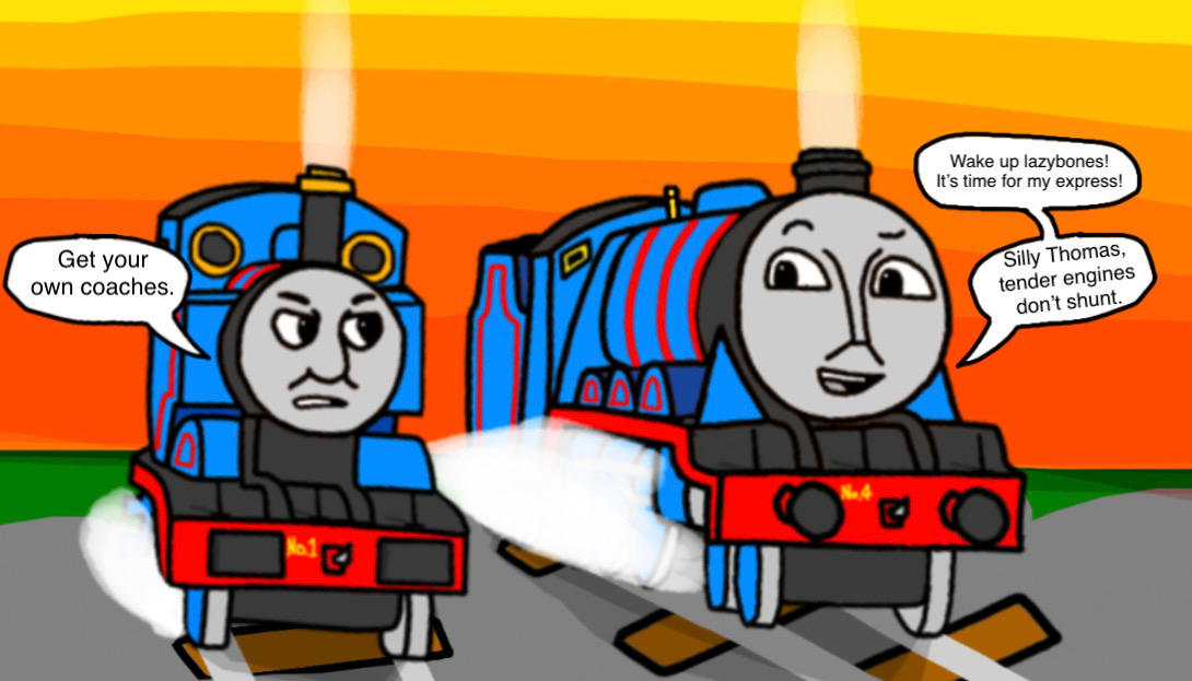 Thomas/Gordon Roles Reversed by 13ComicFan on DeviantArt