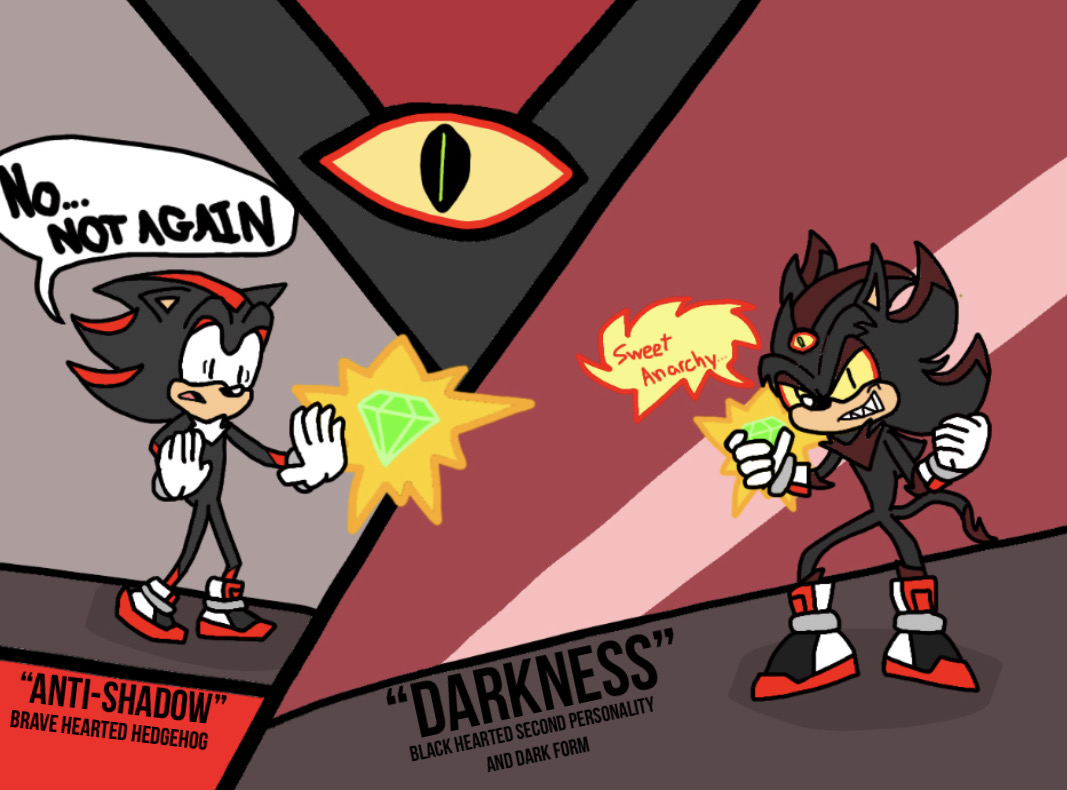 Darkness the Hedgehog (Anti-Shadow) by 13ComicFan on DeviantArt
