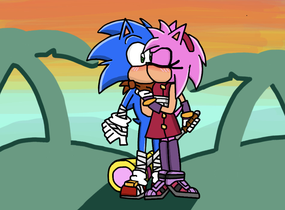 SonAmy fanart in 2023  Sonic the hedgehog, Fan art, Sonic