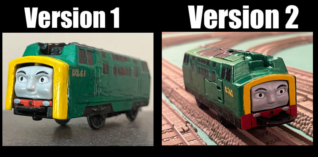 Trackmaster Revolution D261 Version 1 vs 2 by 13ComicFan on DeviantArt