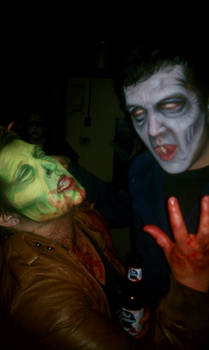 Zombie face paint