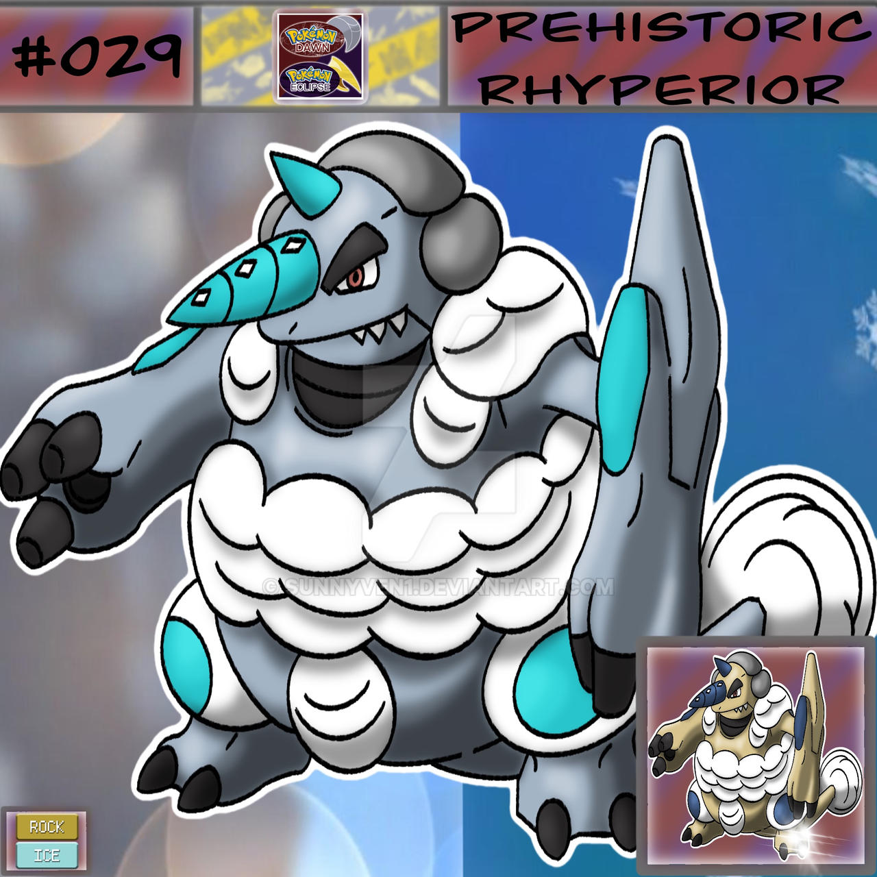 Rhyperior Draw #29 - Prehistoric Rhyperior by Sunnyven1 on DeviantArt