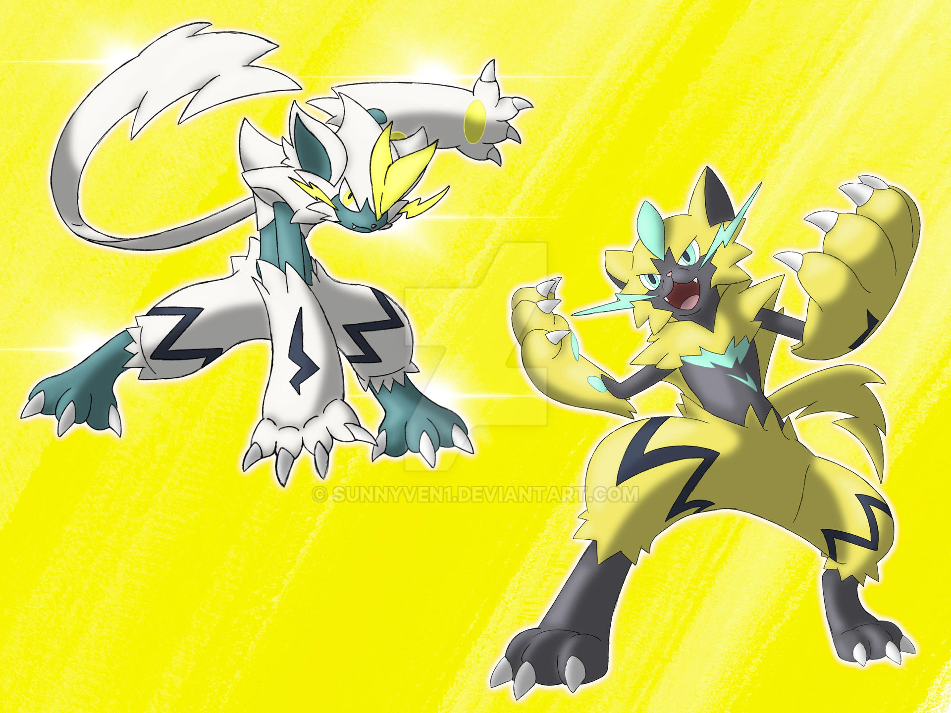 Zarora Sketch Art Pokedex #807 Zeraora Family by Sunnyven1 on DeviantArt