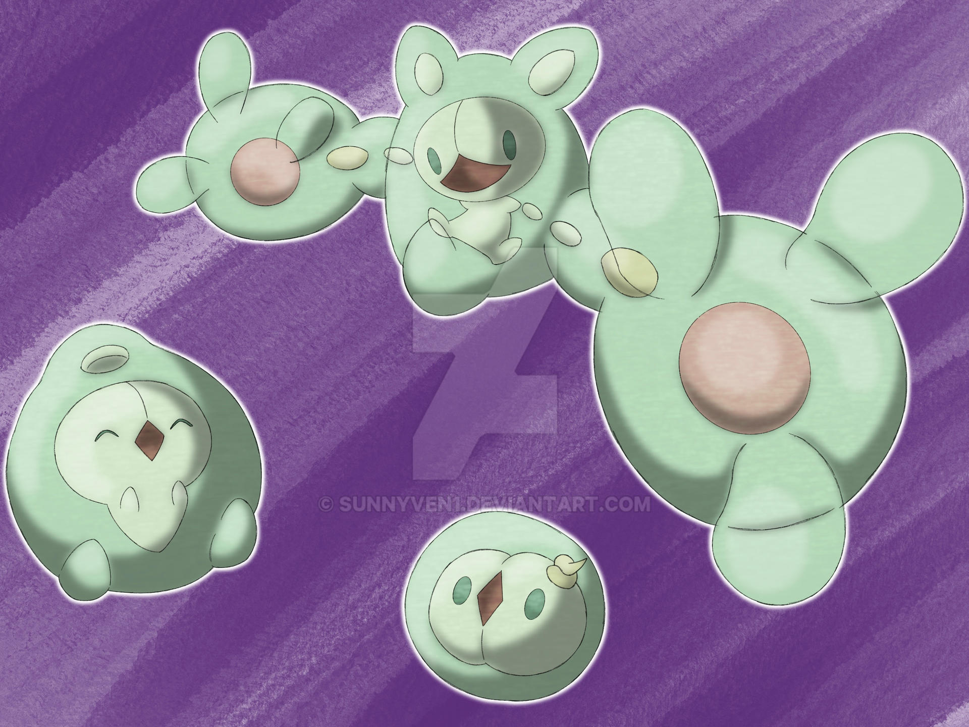 Sketch Art Pokedex #577-579 Solosis Family by Sunnyven1 on DeviantArt