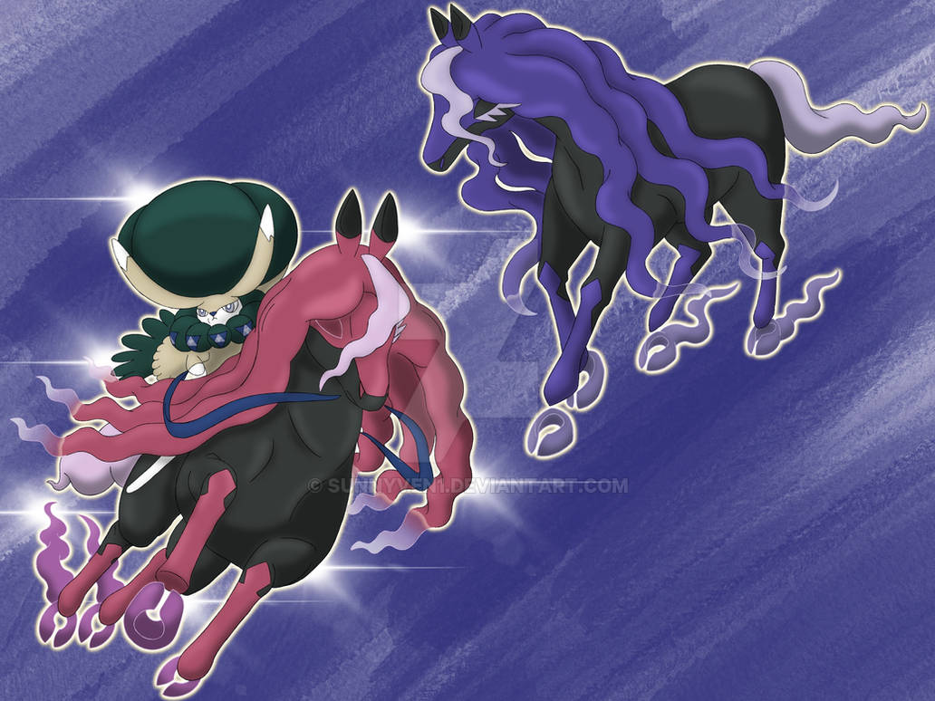 Spectrier Rider Sketch Art Pokedex #897 Spectrier Family by Sunnyven1 on DeviantArt