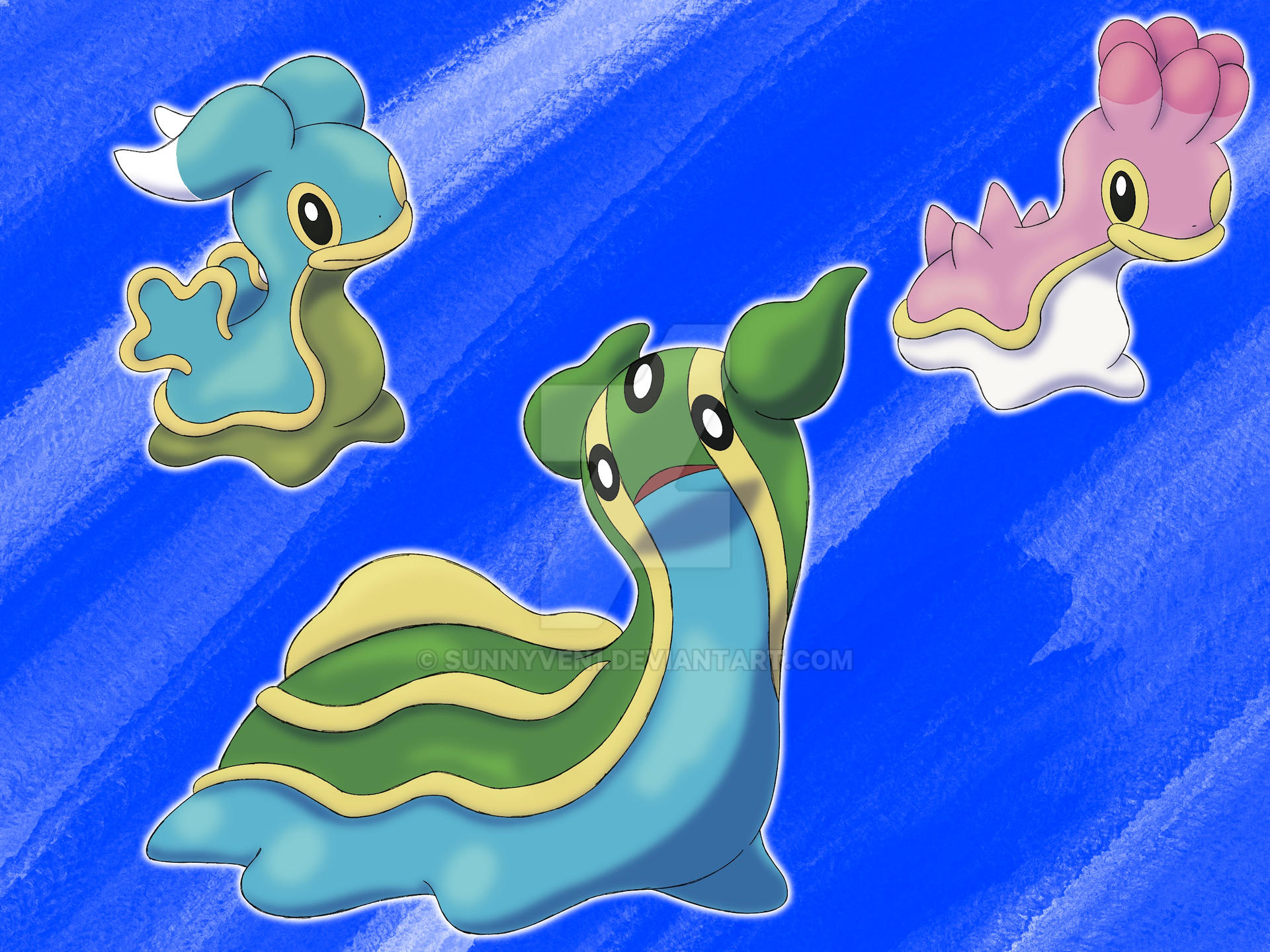 Sketch Art Pokedex #422-423 Shellos Family by Sunnyven1 on DeviantArt