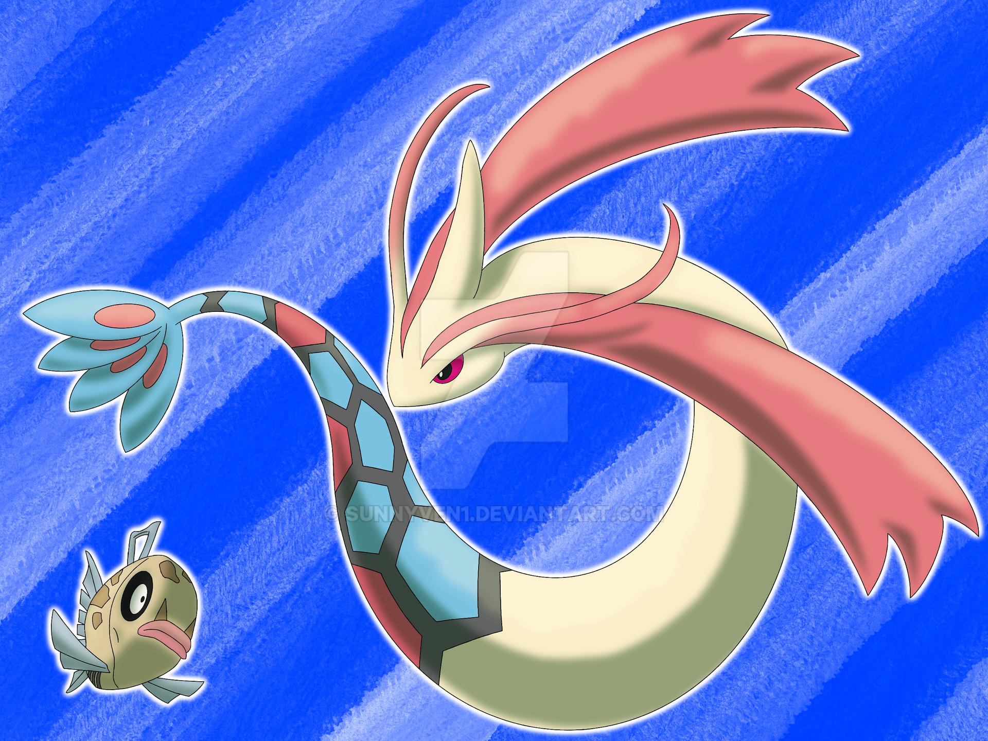 Feebas Pokemon Rumble Sketch Art Pokedex #349-350 Feebas Family by Sunnyven1 on DeviantArt