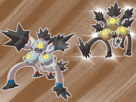 Sketch Art Pokedex #989 Sandy Shocks Family