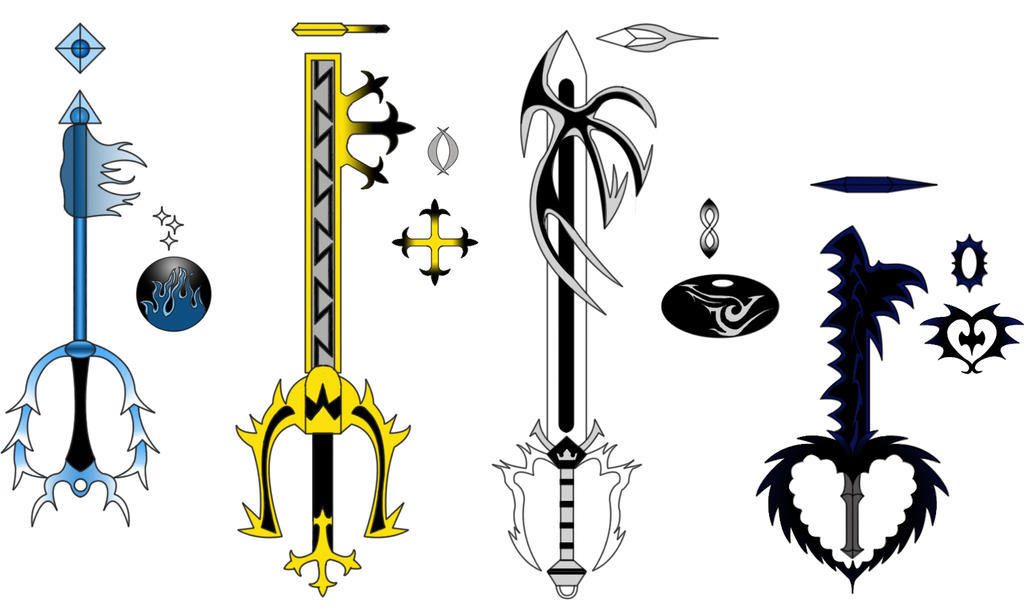 Form Keyblades Set 2 : Colored by RyoDestined on DeviantArt