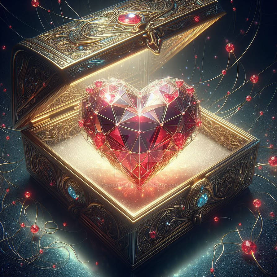 Deviantart Gold Box golden chest box treasure loot digital art by ChelseaLeeART on DeviantArt
