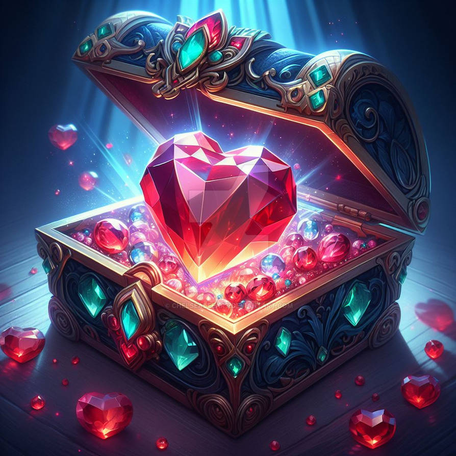 Deviantart Gold Box golden chest box treasure loot digital art by ChelseaLeeART on DeviantArt
