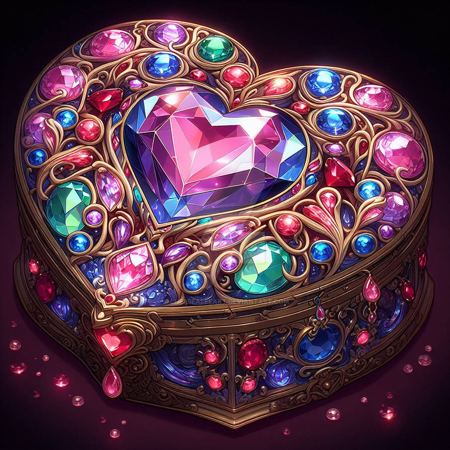 Deviantart Gold Box golden chest box treasure loot digital art by ChelseaLeeART on DeviantArt