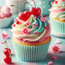 cupcake colorful digital art food