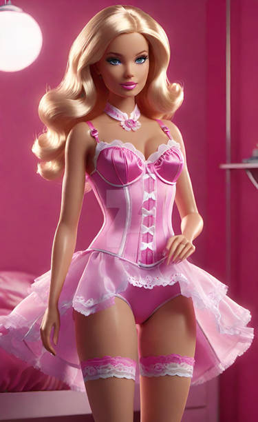 lingerie babe barbie digital art HD model