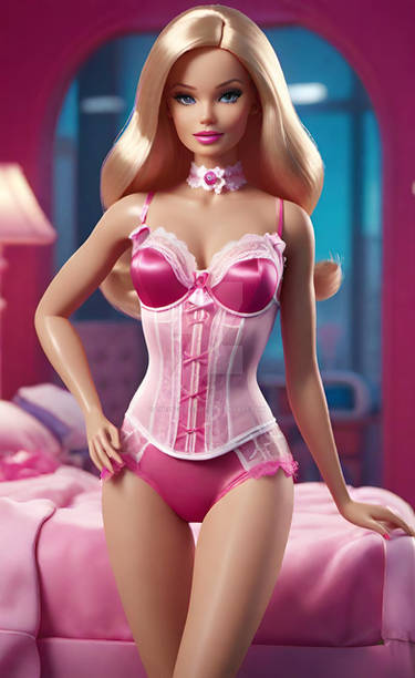 lingerie babe barbie digital art HD model