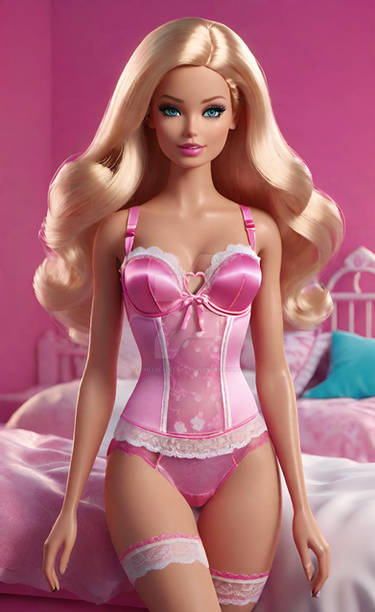 lingerie babe barbie digital art HD model